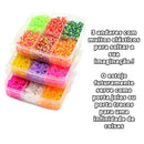 Kit Fabrica Maleta De Elásticos Pulseiras Infantil Cor Sortidas Desenho do tecido Liso Kinneken