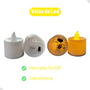 Kit 12 Velas De Led Eletrônica Decorativa + Bateria