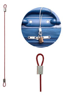 3 Cabos De Aço Lacre De Malas Segurança Ziper Bagagem Viagem