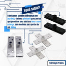 Puxador Inox 304 - 1 Metro - Para Portas Madeira Cor Polido