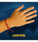 Kit 5 Pulseiras Vermelhas 7 Nós Ajustáveis em Seda Proteção, Equilíbrio e Energia Positiva Inspiradas Kabbalah Acessório Unissex para Presente e Uso Diário com Design Artesanal