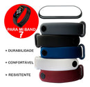 5 Pulseira Para Relógio Miband7 Mi Band 7 Mi7 + Película 3d Cor Chumbo / Preto / Marinho / Branco / Marsala Largura 15 Mm