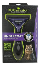 Escova Furminator Para Gato Médio/grande Pelos Longos Cor Roxo
