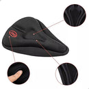 Capa Gel Banco Selim Assento Bike Pedal Pulse Almofada Forro Ajustável Regulável Anatômica Ciclismo Bicicleta Spinning Bmx Cor Preto