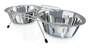 Comedouro Bebedouro Tigela Cachorro Duplo Aço Inox Chalesco 480ml