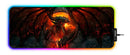 Mousepad Gamer Grande Com Led Rgb 11 Cores 80x30cm - Dragão