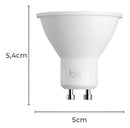 307254 Lâmpada Led Dicroica Mr16 Dimerizável 7w 2700k Brilia