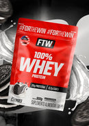 Whey Protein 100% Concentrado Refil 900g Sabor Cookies - FTW