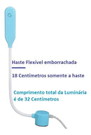 Luminária Lâmpada Led Touch Haste Flexível Maquina Costura