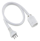 Cordão Prolongador Tripolar Branco 80cm Force Line