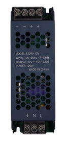 Fonte Driver Slim Perfil 12v 10a 120w Fita Led Cob Smd