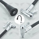 Torneira Gourmet Luxo Flexível Cozinha Parede Preta 2 Jatos Cor Preto Aletronix