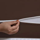 Capa Para Colchão Casal Malha Ziper Resistente Rapido Cor Tabaco