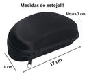 Estojo Caixa Case Para Óculos Protetor Capinha Cor Preto