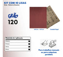 10 Lixa De Massa Para Parede Gesso Madeira 100 150