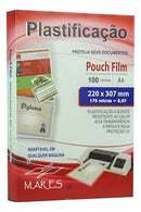 Plástico P/ Plastificação Mares A4 220x307 0,07 100un