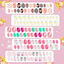 Kit 120 Unhas Postiças Kids Infantil Teen Decoradas Esmaltes Sortida Infantil