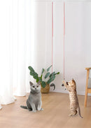 Brinquedo Elástico Interativo Divertido Para Gato De Porta Cor Lagarto Celofani Ratinho