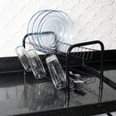 Escorredor De Louça Berço Secador 2 Andares Aço 13 Pratos 6 Copos Cor Preto Escorredeira Berço Beliche Fiver