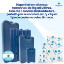 KIT 6 Gelo Gel Artificial Reutilizável Rígido 500ml Gelotech Cooler Caixa Térmica Isopor Transporte Alimentos Bebidas