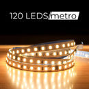 Fita Led Direta 120leds/m Rolo 10m Não Usa Fonte Luz Branco-quente