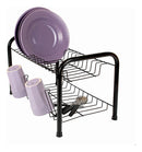 Escorredor De Louça Berço Secador 2 Andares Aço 13 Pratos 6 Copos Cor Preto Escorredeira Berço Beliche Fiver