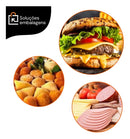 Papel Acoplado Lanches  Frios Delivery 30x38  C/ 400 Preto Diversos