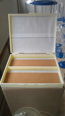 Caixa Porta 100 Lâminas Para Microscopia Em Plástico