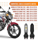 Kit 4 Pisca Seta Led Cb 250 Twister  Cg Titan 160 150 Preto Esquerdo/direito