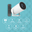 Mini Projetor Portátil Davely 4k Android Full Hd Smart Wifi Cinema Home Hy300