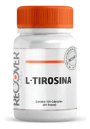L-tirosina 500mg - 120 Cápsulas (60 Doses) Sabor Natural