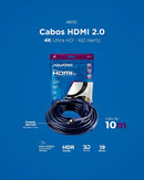 Cabo Hdmi 10m Full Hd 2.0 Aquario 4k