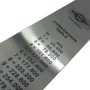 Régua Em Aço Inox Brasfort De 30 Cm. Milimetro E Polegadas