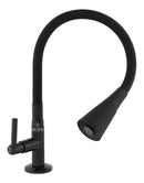 Torneira Gourmet Cozinha Mesa Bancada Pia Flexível Preta Abs Preto