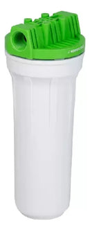 Filtro Caixa Dágua Ou Cavalete Poe Eco 9 3/4 Polipropileno Hidrofiltros Retenção de Sujeira Cor Branco e Verde