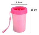 Lava Patas Portatil Pets Limpa Patinhas Cachorros Grandes Cor Rosa