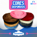 Caminha Pet Redonda De Pelúcia Para Cachorros E Gatos G Cor Marrom