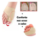 Par Meias Ortopédicos Protetor Corretor Joanetes Separador