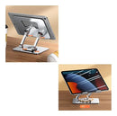 Suporte Giratório 360° De Alumínio P/ Tablet Ate 12 Polegada Cor Prateado