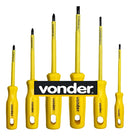 Jogo De Chaves Fenda Phillips Isolada Ponta Imantada Vonder