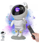 Luminária Astronauta Projetor Luz Galáxia Nebulosa Estrelas Cúpula Preto Estrutura Branco