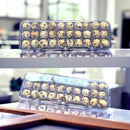 Embalagem Bandeja Para 30 Trinta Ovos De Codorna 100 Unid Cor Transparente