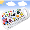 Piano Infantil Teclado Musical Para Criança Som Animais Bebê Cor Branco