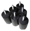 Pé De Cama Box Kit 12 Pés 12cm Com 2 Chapas União E Buchas