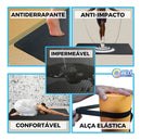 Colchonete Tapete Yoga Ginástica Pilates Cinza 1,80m x 53cm x 10mm RDJ