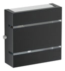 Arandela Externa Slim Luminária de Parede em Alumínio Mega Forte MF103 12x12x4cm cor Preto