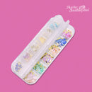 12 Madrepérola Glitter Encapsulamento Unha De Gel Multicolor Unhas Encapsuladas Alongamento Brilho Colorido