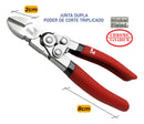 Alicate Corte Fio Grosso Bi-articulado Junta Dupla Lotus