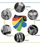 Kit Academia Halter 1kg+ Caneleira 1kg+ Theraband+ Elástico Cor Preto