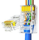 Conector Rede Ez-rj45 Vazado Cat5e 100un Exbom Cont-rj45c100
